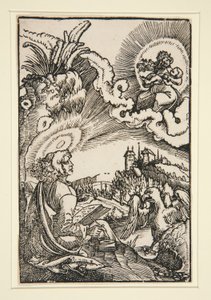 St. Johannes op Patmos door Georg Lemberger