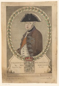 Portret van Frederik Willem II, koning van Pruisen