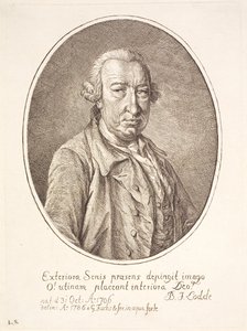 Portret van Barthold Johan Lodde, vertaler