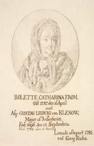 Portret van Bolette Catharina From