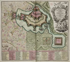 Allegorische Kaart van het Beleg van het Kasteel van de Liefde
