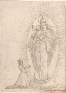 Madonna en Kind Verschijnen aan een Smekeling
