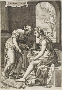 Artemisia door Georg Pencz