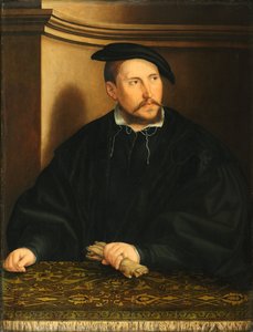 Portret van een jonge man door Georg Pencz