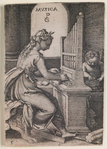 Musica, uit de serie De Vrije Kunsten
