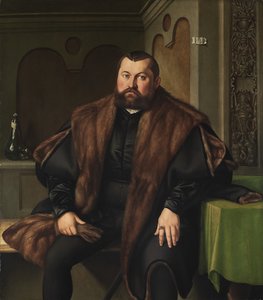 Portret van Sigismund Baldinger 1510-1558 door Georg Pencz