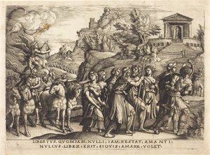 De triomf van de liefde door Georg Pencz