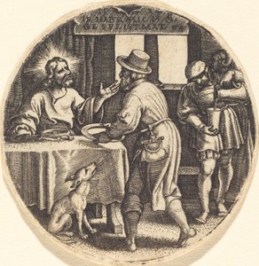 De hongerigen voeden door Georg Pencz