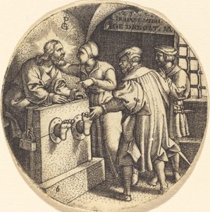 De gevangenen bezoeken door Georg Pencz