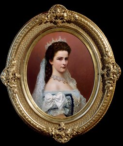 Buste van Elisabeth van Oostenrijk (bijnaam Sisi) door Georg Raab