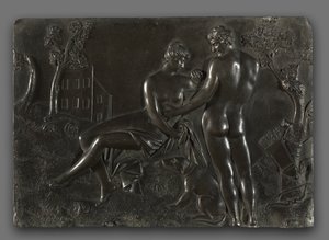 Venus en Adonis, midden 1700s door Georg Raphael Donner