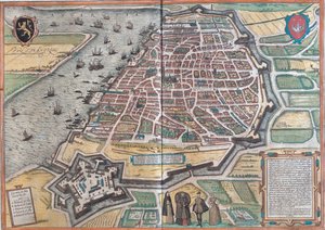 Antwerp, Belgium door Georg and Hogenberg Franz (1535 90) Braun