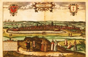 Gdansk, Polen door Georg and Hogenberg Franz (1535 90) Braun