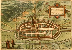 Kalkar, Duitsland door Georg and Hogenberg Franz (1535 90) Braun