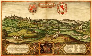 Limburg, Nederland door Georg and Hogenberg Franz (1535 90) Braun