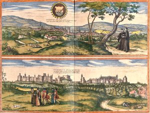 Oxford, Windsor, Kasteel, Groot-Brittannië door Georg and Hogenberg Franz (1535 90) Braun