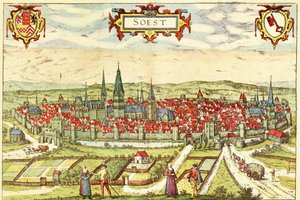 Soest, Duitsland door Georg and Hogenberg Franz (1535 90) Braun