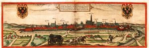 Wenen, Oostenrijk door Georg and Hogenberg Franz (1535 90) Braun