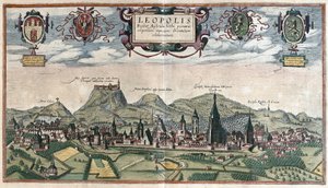 Lviv (Lvov), Oekraïne (gravure)