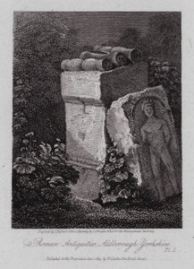 Romeinse Oudheden, Aldborough, Yorkshire door George (after) Arnald