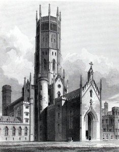 Fonthill Abbey vanuit het noordwesten, 