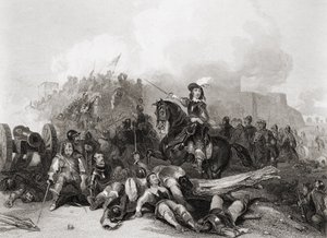 De bestorming van Bristol, 26 juli 1643, gegraveerd door J.C. Varrall door George (after) Cattermole