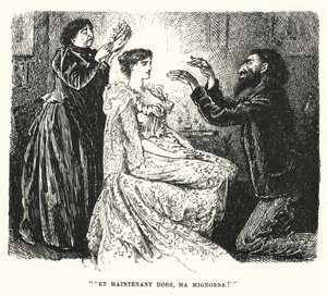 Illustratie voor Trilby door George du Maurier (gravure)