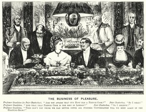 Punch cartoon: Het Bedrijf van Plezier (gravure) door George (after) Du Maurier
