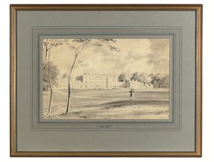Carton House, Co. Kildare, zetel van de Hertog van Leinster door George (after) Petrie
