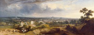 Uitzicht op Parijs vanaf Montmartre, 1829 door George Arnald