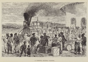 Een treinstation in Virginia