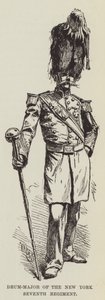 Tamboer-majoor van het zevende regiment van New York door George Augustus Sala