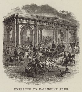 Ingang van Fairmount Park door George Augustus Sala