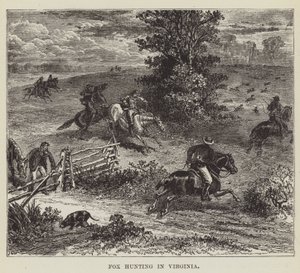 Vossenjacht in Virginia door George Augustus Sala
