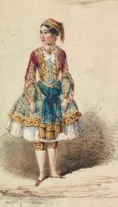 Meisje in Nabij-Oosterse Kleding