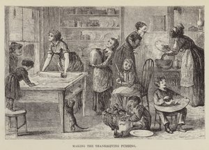 De Thanksgiving pudding maken door George Augustus Sala