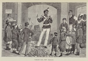 Paradedag, New Orleans door George Augustus Sala