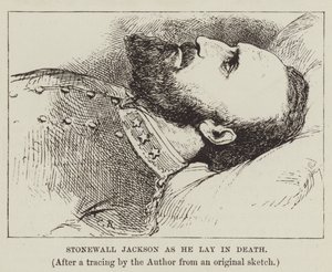 Stonewall Jackson zoals hij in de dood lag door George Augustus Sala