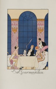 Falbalas et fanfreluches: La Gourmandise door George Barbier