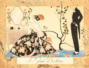Le Grand Décolletage, uit Le Bonheur du Jour ou, Les Graces à la Mode door George Barbier