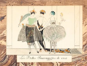 Les Belles Sauvageffes de 1920, uit Le Bonheur du Jour ou, Les Graces à la Mode, 1924