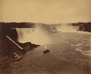 Niagara watervallen,c. 1890 (foto)