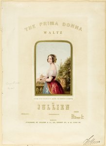 De Bruid, omslag voor The Prima Donna Waltz bladmuziek door George Baxter