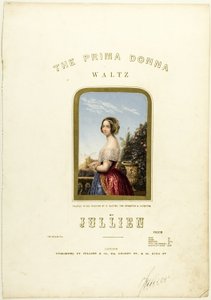 The Bride, cover voor The Prima Donna Waltz bladmuziek door George Baxter