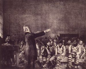 Benedictie in Georgië door George Bellows