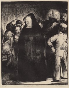 In een Lift door George Bellows