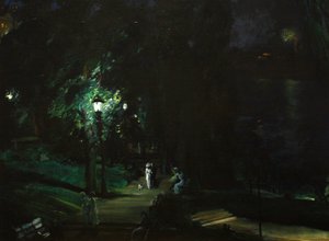 Zomernacht, Riverside Drive door George Bellows