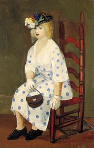 De Polka Dot Jurk, 1927 door George Benjamin Luks