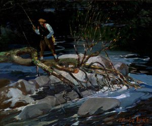 Forelvissen, "The Screecher," meer Rossignol, Nova Scotia