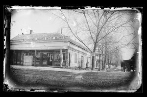 Frank Bollingers Vleesmarkt, Flatbush, Brooklyn, ca. 1872-87